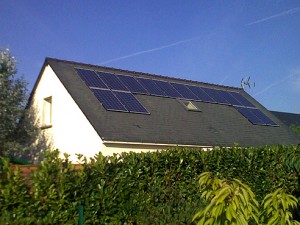 toit panneaux photovoltaiques